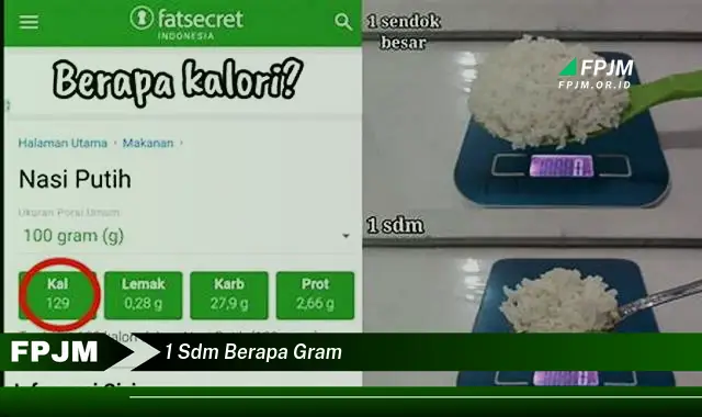 1 sdm berapa gram
