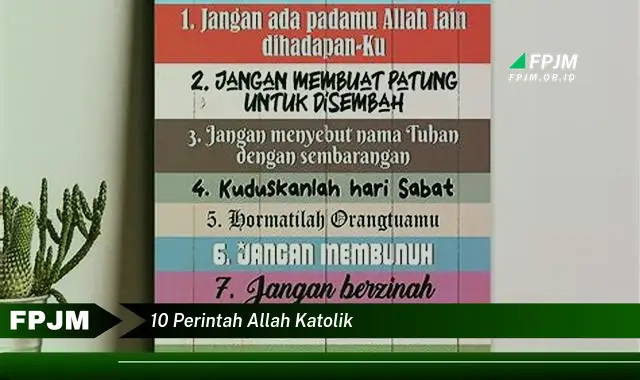 10 perintah allah katolik