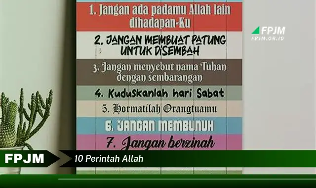 10 perintah allah 10 perintah allah