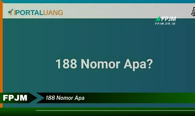 188 nomor apa