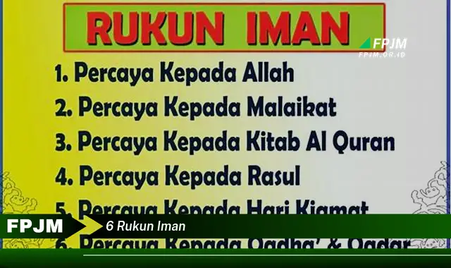 6 rukun iman