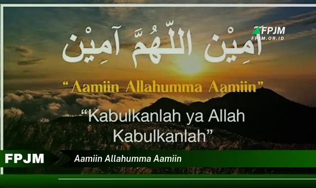 aamiin allahumma aamiin