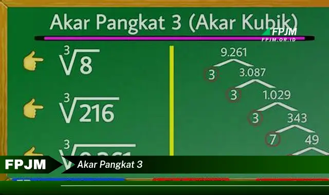 akar pangkat 3