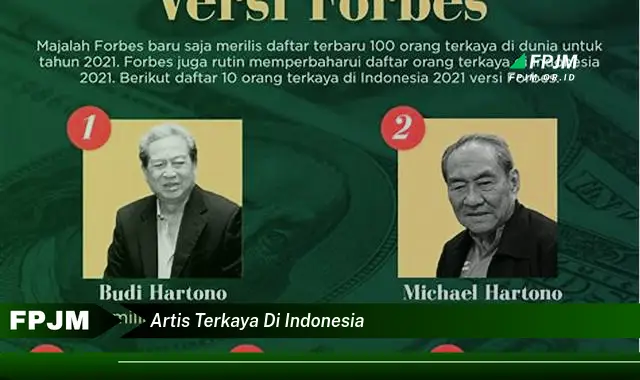 artis terkaya di indonesia