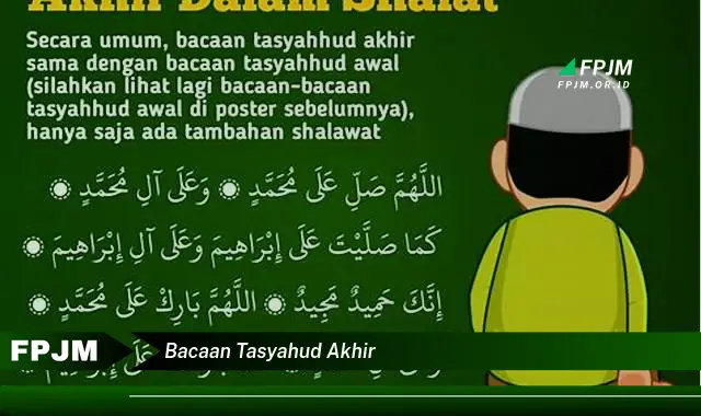 bacaan tasyahud akhir