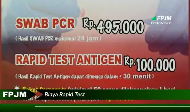 biaya rapid test