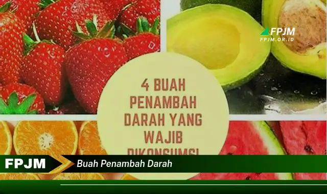 buah penambah darah