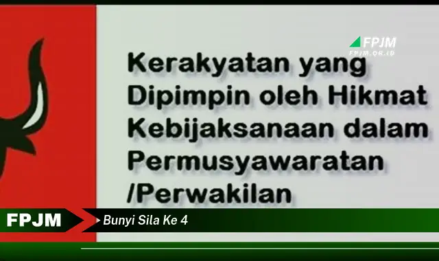 bunyi sila ke 4