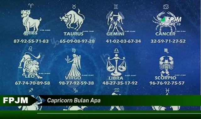 capricorn bulan apa