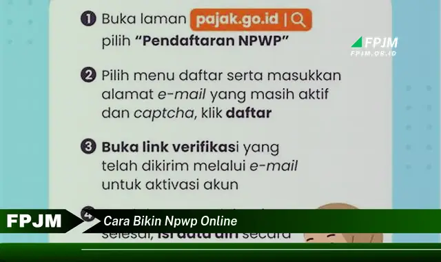 cara bikin npwp online