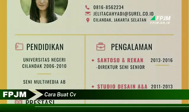 cara buat cv