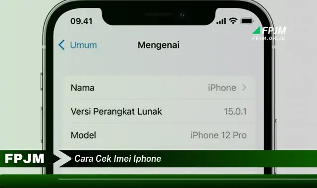 cara cek imei iphone