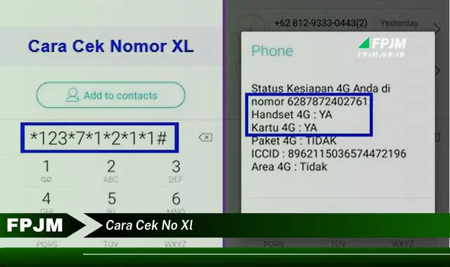 cara cek no xl