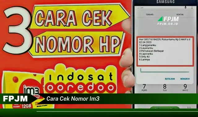 cara cek nomor im3