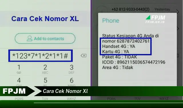 cara cek nomor xl