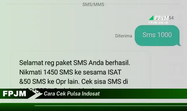 cara cek pulsa indosat