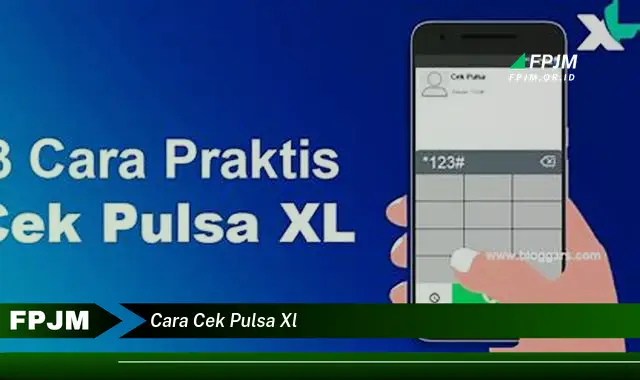 cara cek pulsa xl