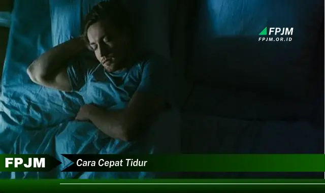 cara cepat tidur