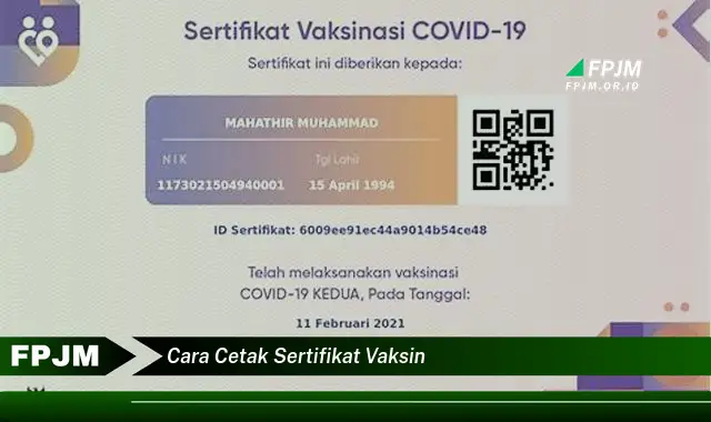 cara cetak sertifikat vaksin