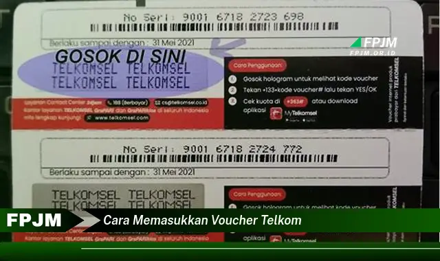 cara memasukkan voucher telkom