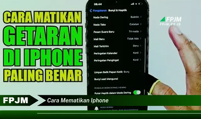 cara mematikan iphone