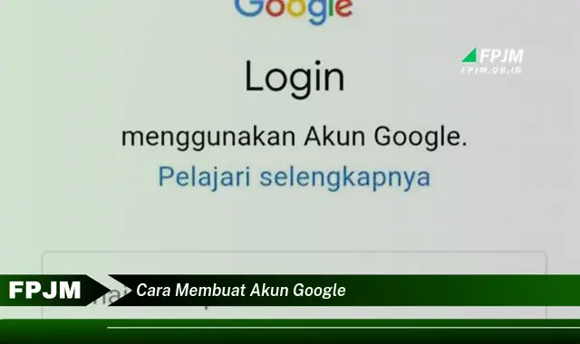 cara membuat akun google