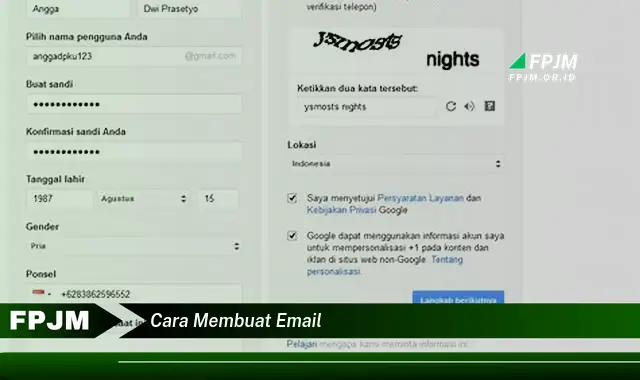 cara membuat email