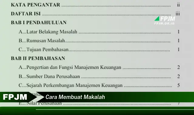 cara membuat makalah