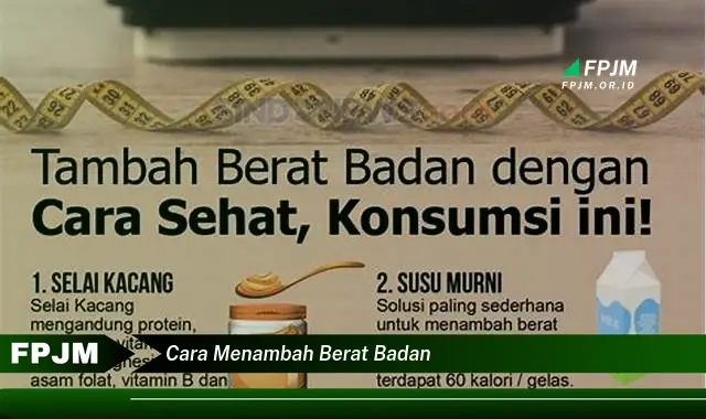 cara menambah berat badan