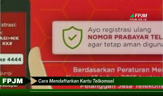 cara mendaftarkan kartu telkomsel