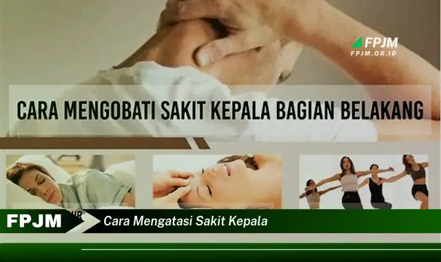 cara mengatasi sakit kepala