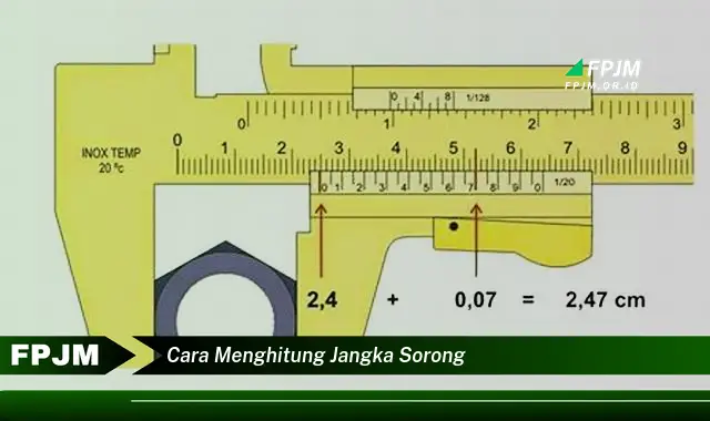 cara menghitung jangka sorong