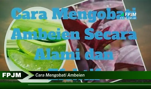 cara mengobati ambeien