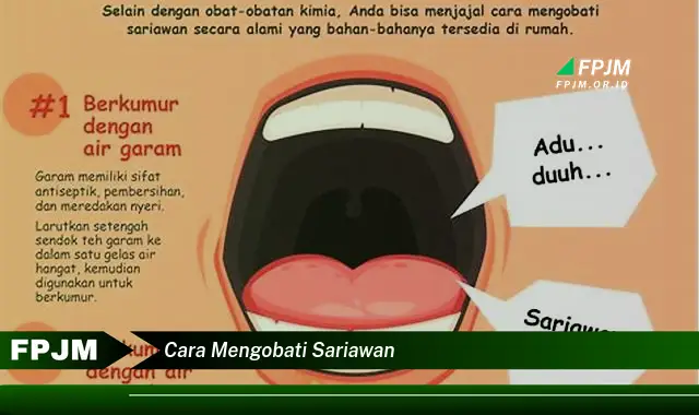 cara mengobati sariawan