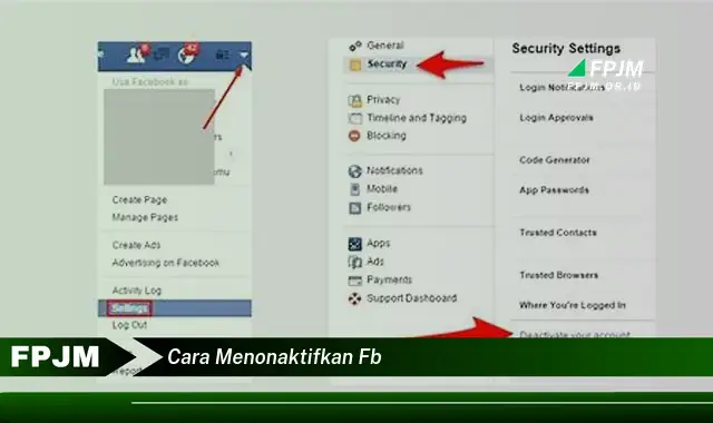 cara menonaktifkan fb