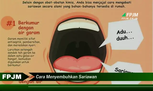 cara menyembuhkan sariawan