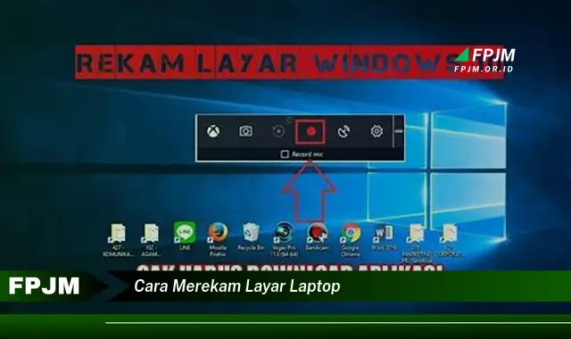 cara merekam layar laptop