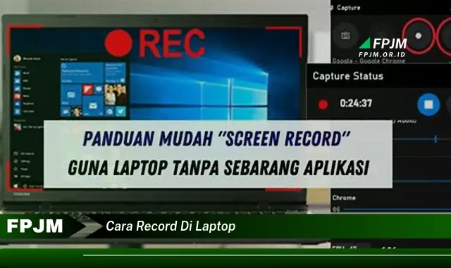 cara record di laptop