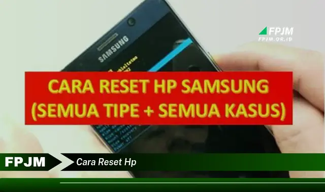 cara reset hp