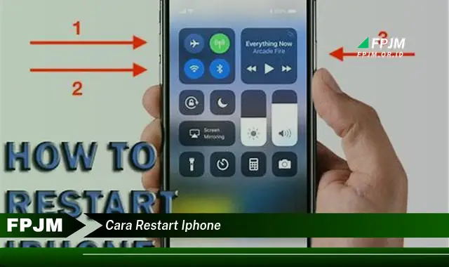 cara restart iphone