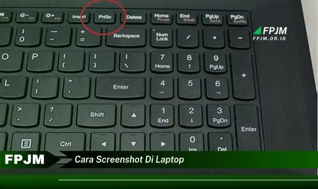 cara screenshot di laptop