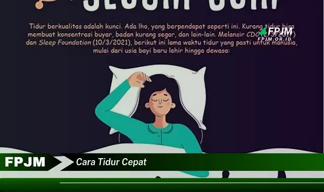 cara tidur cepat