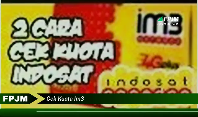 cek kuota im3