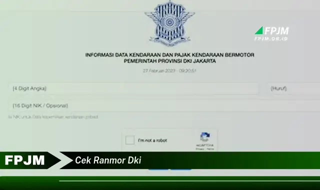 cek ranmor dki