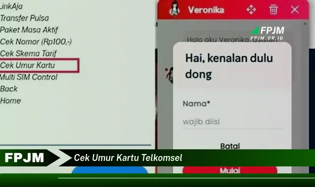 cek umur kartu telkomsel