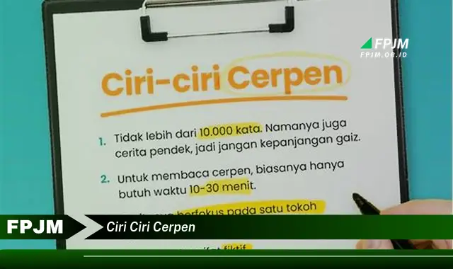 ciri ciri cerpen