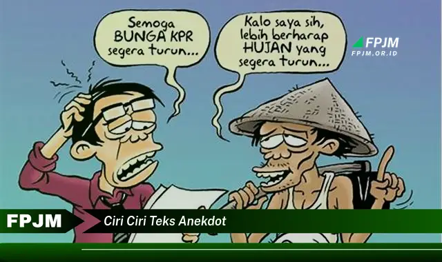 ciri ciri teks anekdot