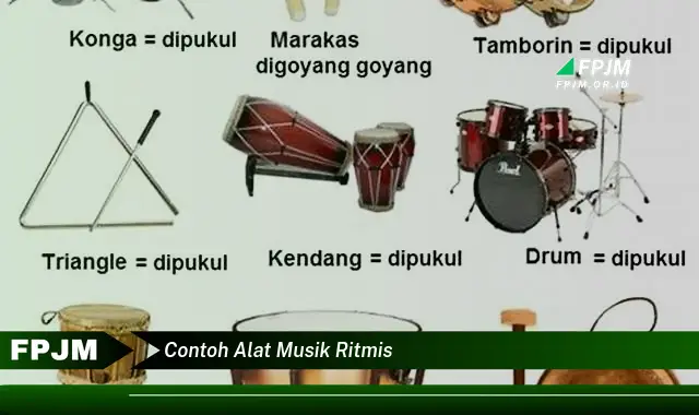 contoh alat musik ritmis