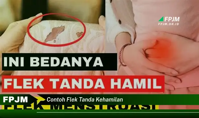 contoh flek tanda kehamilan