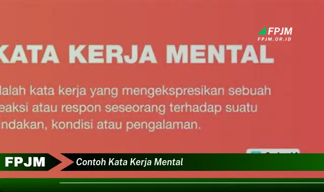 contoh kata kerja mental